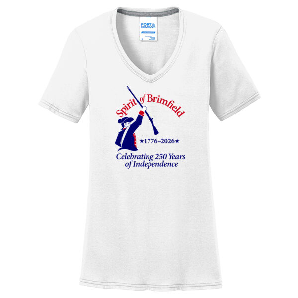 Brimfield 250 - Ladies Performance Blend V Neck Tee Thumbnail